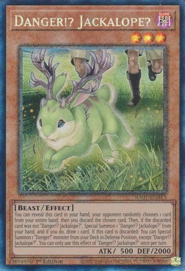 Danger Jackalope PCR 25th Anniversary Rarity Collection Yu-Gi-Oh! card