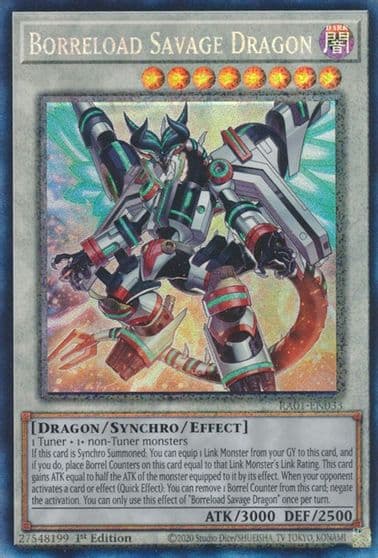 Borreload Savage Dragon PCR 25th Anniversary Rarity Collection Yu-Gi-Oh! card