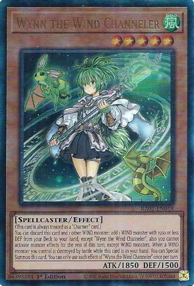 Wynn the Wind Channeler PUR 25th Anniversary Rarity Collection Yu-Gi-Oh! card