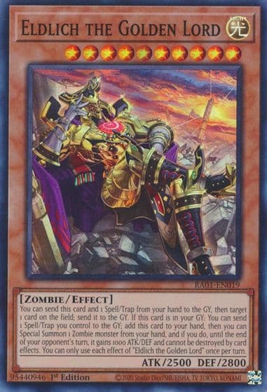 Eldlich the Golden Lord Alternate Art 25th Anniversary Rarity Collection Yu-Gi-Oh! card