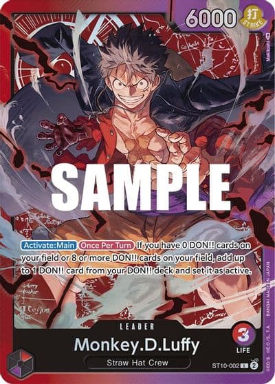 MonkeyDLuffy 002 Ultra Deck: The Three Captains One Piece card