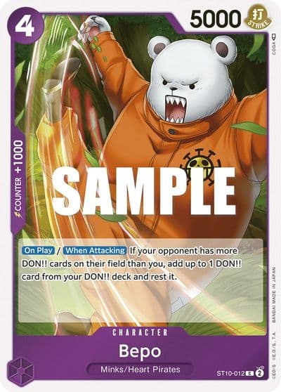 Bepo Ultra Deck: The Three Captains One Piece card