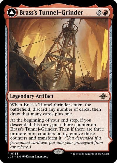 Brasss Tunnel Grinder The Lost Caverns of Ixalan Magic card