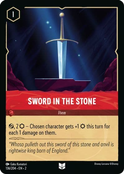 Sword in the Stone Rise of the Floodborn Lorcana card