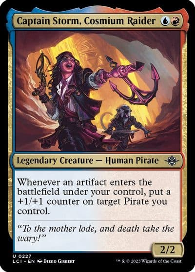 Captain Storm Cosmium Raider The Lost Caverns of Ixalan Magic card