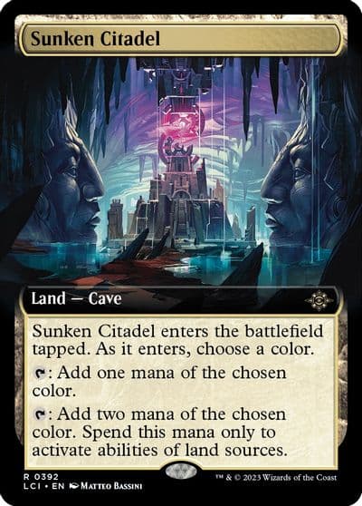 Sunken Citadel Extended Art The Lost Caverns of Ixalan Magic card