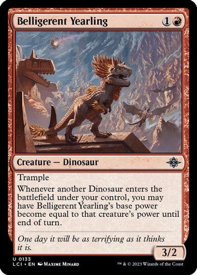 Belligerent Yearling The Lost Caverns of Ixalan Magic card