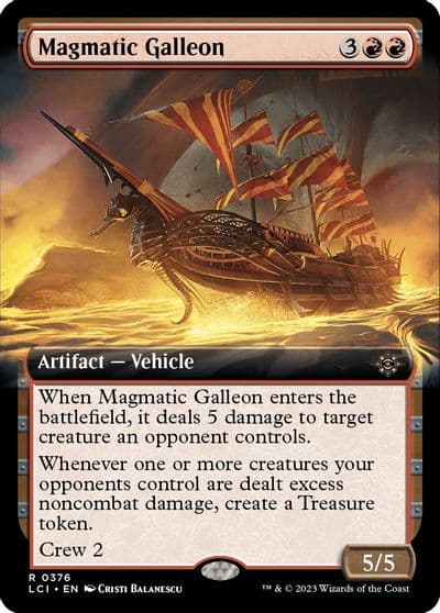 Magmatic Galleon Extended Art The Lost Caverns of Ixalan Magic card