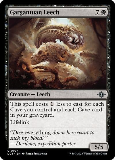 Gargantuan Leech The Lost Caverns of Ixalan Magic card