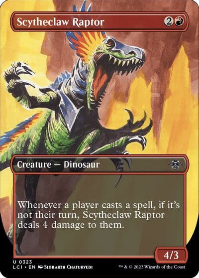 Scytheclaw Raptor Borderless The Lost Caverns of Ixalan Magic card
