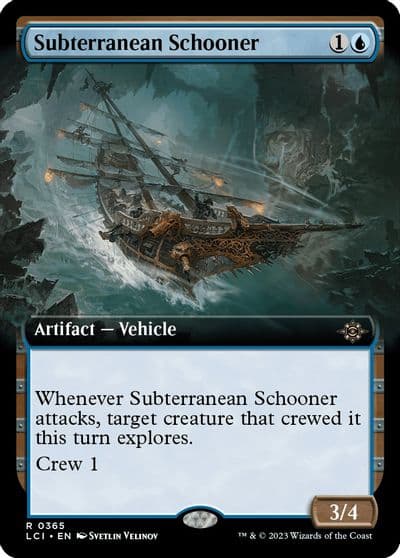 Subterranean Schooner Extended Art The Lost Caverns of Ixalan Magic card