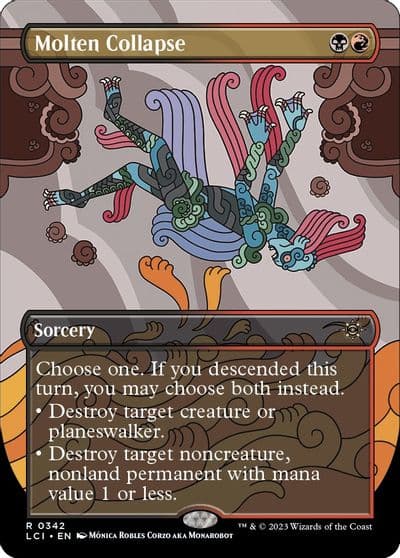 Molten Collapse Borderless The Lost Caverns of Ixalan Magic card