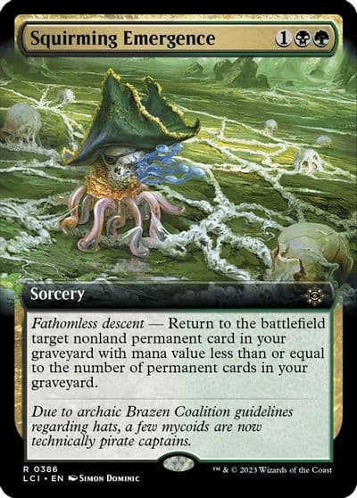 Squirming Emergence Extended Art The Lost Caverns of Ixalan Magic card