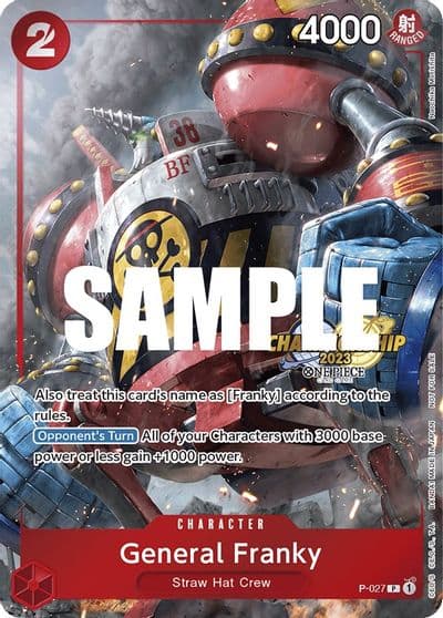 General Franky CS 2023 Event Pack One Piece Promotion Cards One Piece card