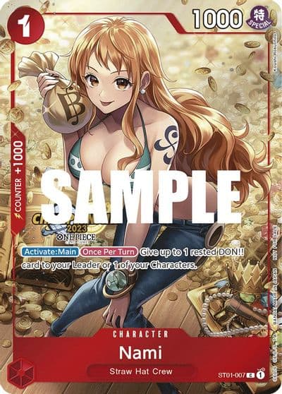 Nami CS 2023 Celebration Pack One Piece Promotion Cards One Piece card