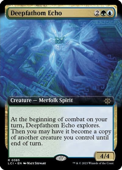 Deepfathom Echo Extended Art The Lost Caverns of Ixalan Magic card