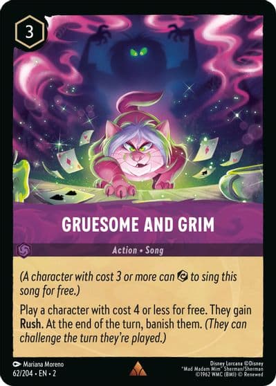 Gruesome and Grim Rise of the Floodborn Lorcana card