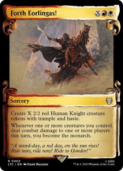 Forth Eorlingas Showcase Scrolls Commander: The Lord of the Rings: Tales of Middle-earth Magic card