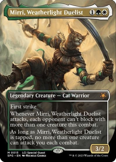Mirri Weatherlight Duelist Borderless Special Guests Magic card