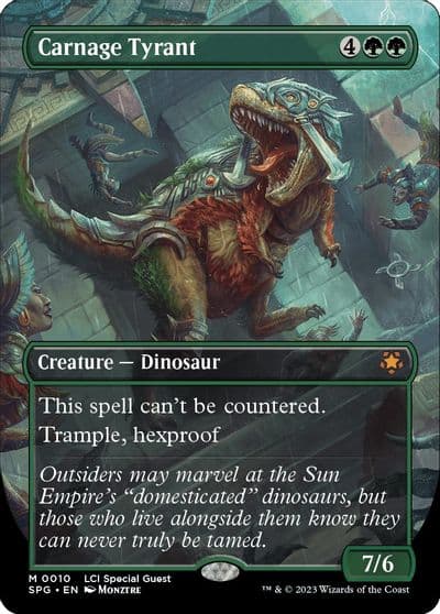 Carnage Tyrant Borderless Special Guests Magic card