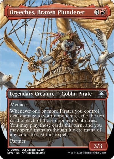 Breeches Brazen Plunderer Borderless Special Guests Magic card