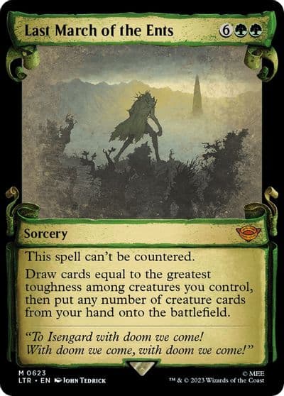 Last March of the Ents Showcase Scrolls Universes Beyond: The Lord of the Rings: Tales of Middle-earth Magic card