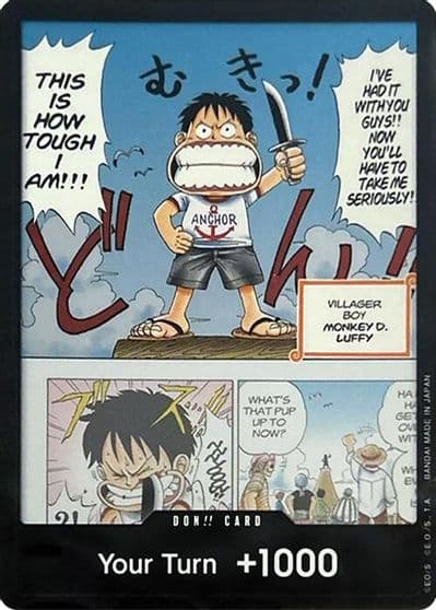 DON Card Young Luffy Devil Fruits Collection Vol 1 One Piece Promotion Cards One Piece card