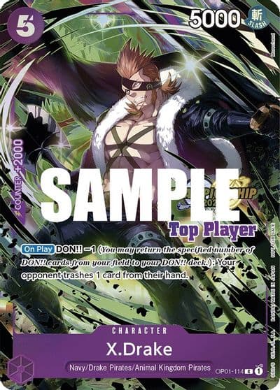 XDrake CS 2023 Top Players Pack One Piece Promotion Cards One Piece card