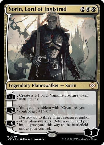 Sorin Lord of Innistrad Commander: The Lost Caverns of Ixalan Magic card