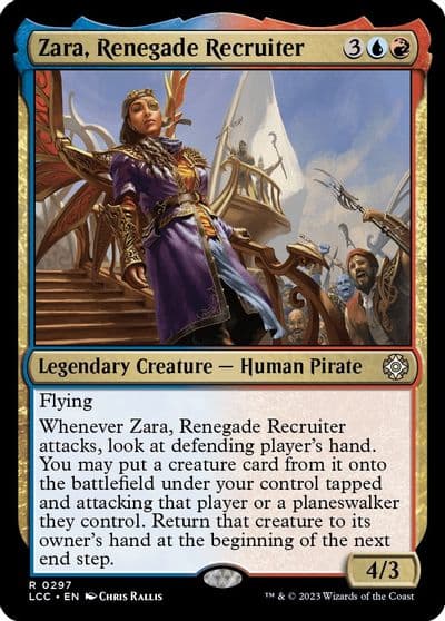 Zara Renegade Recruiter Commander: The Lost Caverns of Ixalan Magic card