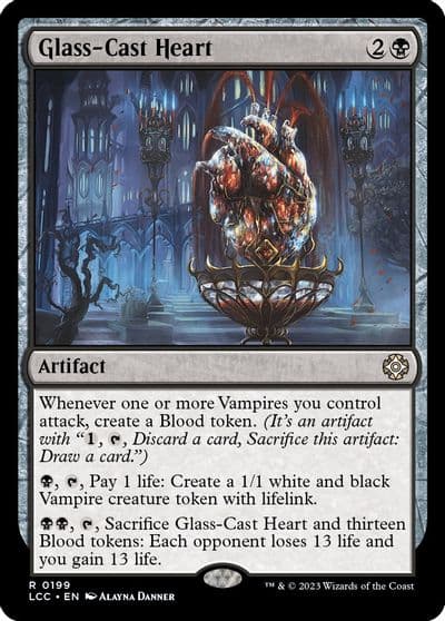 Glass Cast Heart Commander: The Lost Caverns of Ixalan Magic card