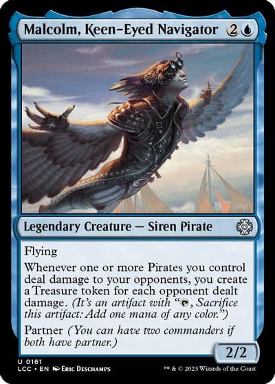 Malcolm Keen Eyed Navigator Commander: The Lost Caverns of Ixalan Magic card