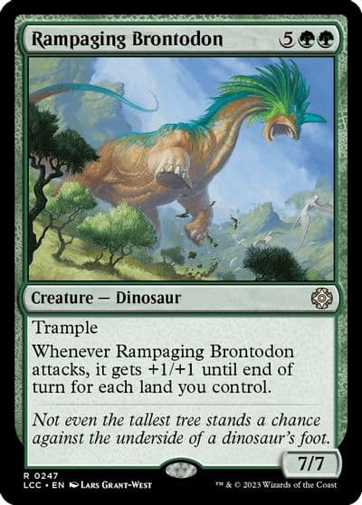 Rampaging Brontodon Commander: The Lost Caverns of Ixalan Magic card