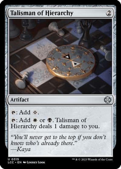 Talisman of Hierarchy Commander: The Lost Caverns of Ixalan Magic card