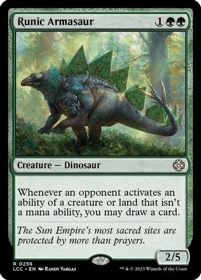 Runic Armasaur Commander: The Lost Caverns of Ixalan Magic card