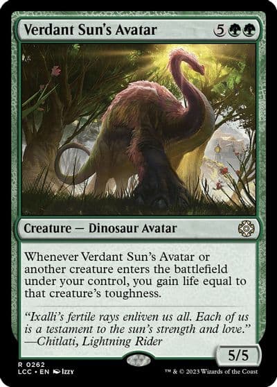 Verdant Suns Avatar Commander: The Lost Caverns of Ixalan Magic card