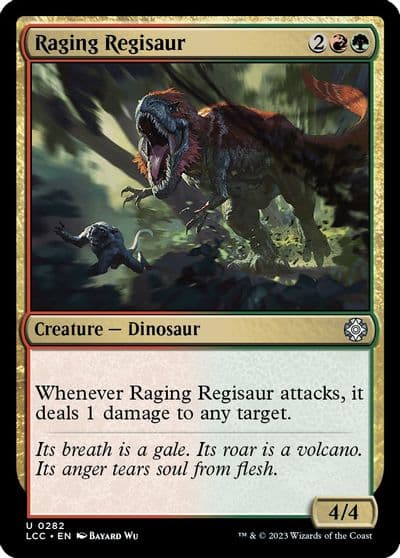 Raging Regisaur Commander: The Lost Caverns of Ixalan Magic card