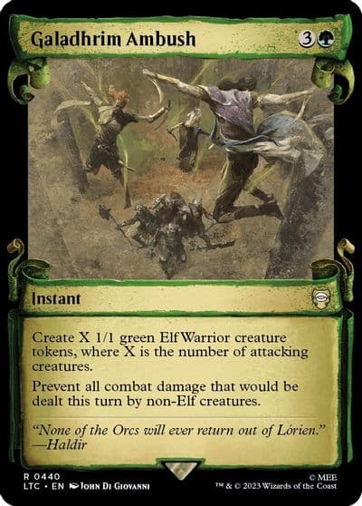 Galadhrim Ambush Showcase Scrolls Commander: The Lord of the Rings: Tales of Middle-earth Magic card