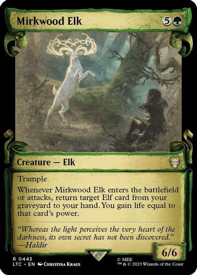 Mirkwood Elk Showcase Scrolls Commander: The Lord of the Rings: Tales of Middle-earth Magic card