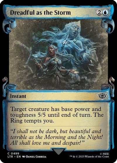Dreadful as the Storm Showcase Scrolls Universes Beyond: The Lord of the Rings: Tales of Middle-earth Magic card
