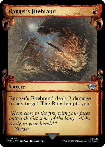 Rangers Firebrand Showcase Scrolls Universes Beyond: The Lord of the Rings: Tales of Middle-earth Magic card