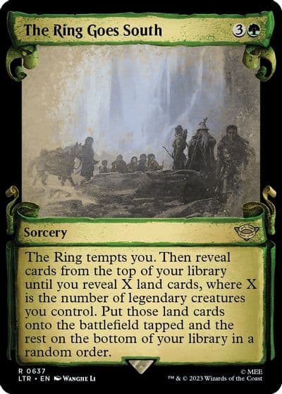 The Ring Goes South Showcase Scrolls Universes Beyond: The Lord of the Rings: Tales of Middle-earth Magic card
