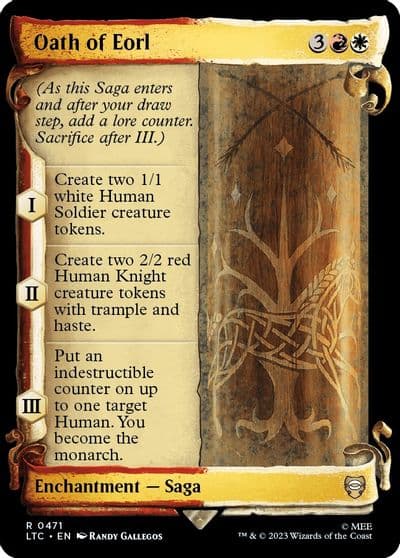 Oath of Eorl Showcase Scrolls Commander: The Lord of the Rings: Tales of Middle-earth Magic card