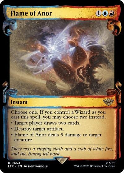 Flame of Anor Showcase Scrolls Universes Beyond: The Lord of the Rings: Tales of Middle-earth Magic card