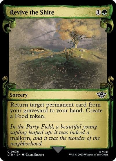 Revive the Shire Showcase Scrolls Universes Beyond: The Lord of the Rings: Tales of Middle-earth Magic card