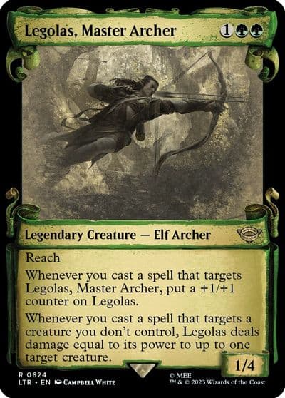 Legolas Master Archer Showcase Scrolls Universes Beyond: The Lord of the Rings: Tales of Middle-earth Magic card