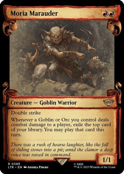 Moria Marauder Showcase Scrolls Universes Beyond: The Lord of the Rings: Tales of Middle-earth Magic card