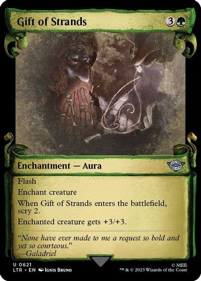 Gift of Strands Showcase Scrolls Universes Beyond: The Lord of the Rings: Tales of Middle-earth Magic card