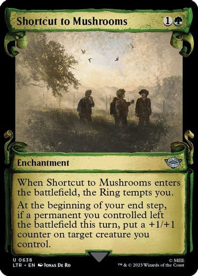 Shortcut to Mushrooms Showcase Scrolls Universes Beyond: The Lord of the Rings: Tales of Middle-earth Magic card