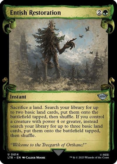Entish Restoration Showcase Scrolls Universes Beyond: The Lord of the Rings: Tales of Middle-earth Magic card